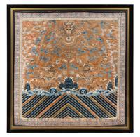A Chinese Embroidered Silk Panel — LATE QING DYNASTY