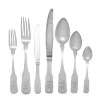 An Assembled Silver Flatware Service