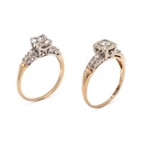 COLLECTION OF DIAMOND RINGS