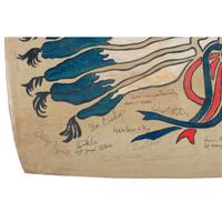 Lafayette Escadrille Signed Piece of Aircraft Skin
