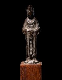 Two Chinese Bronze Figures of Guanyin