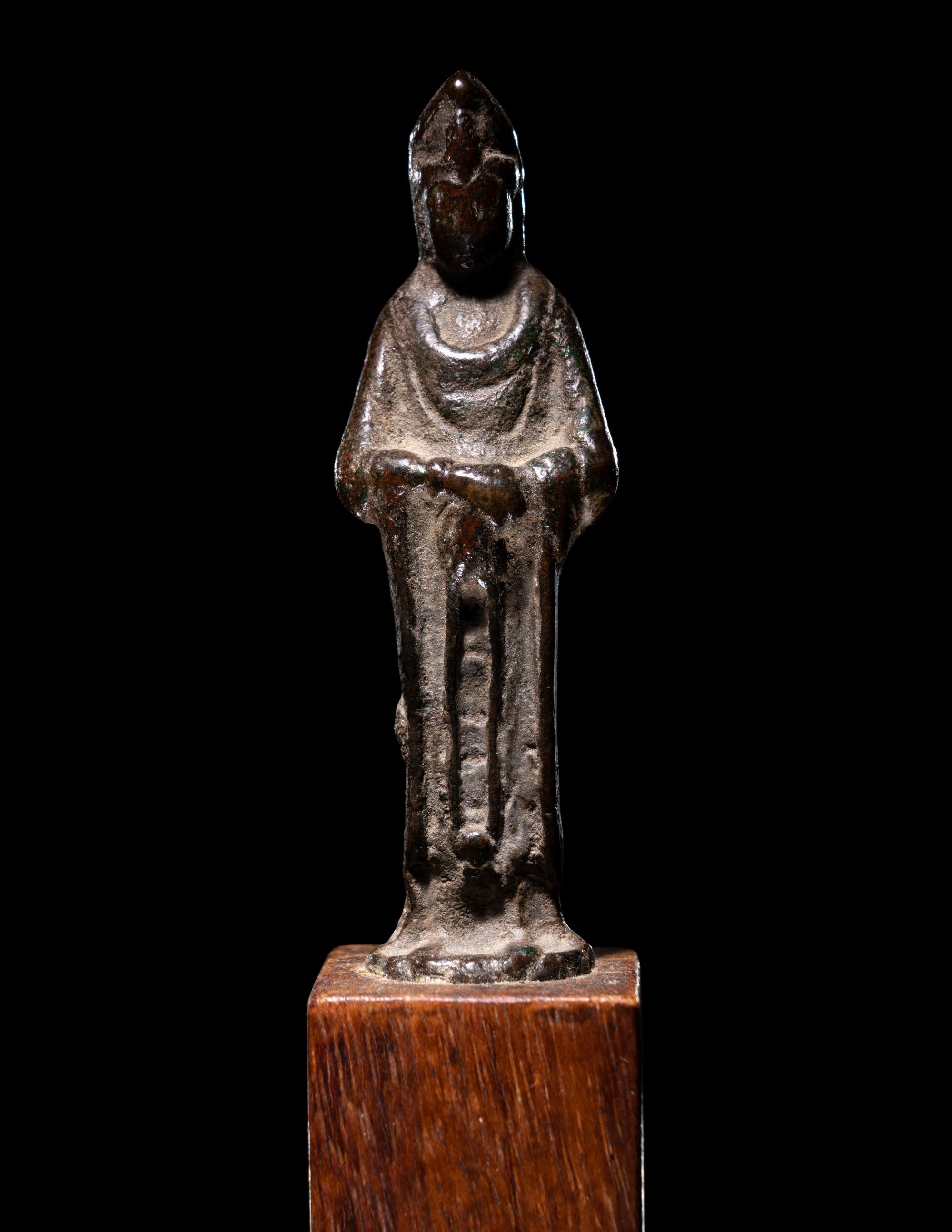 Two Chinese Bronze Figures of Guanyin