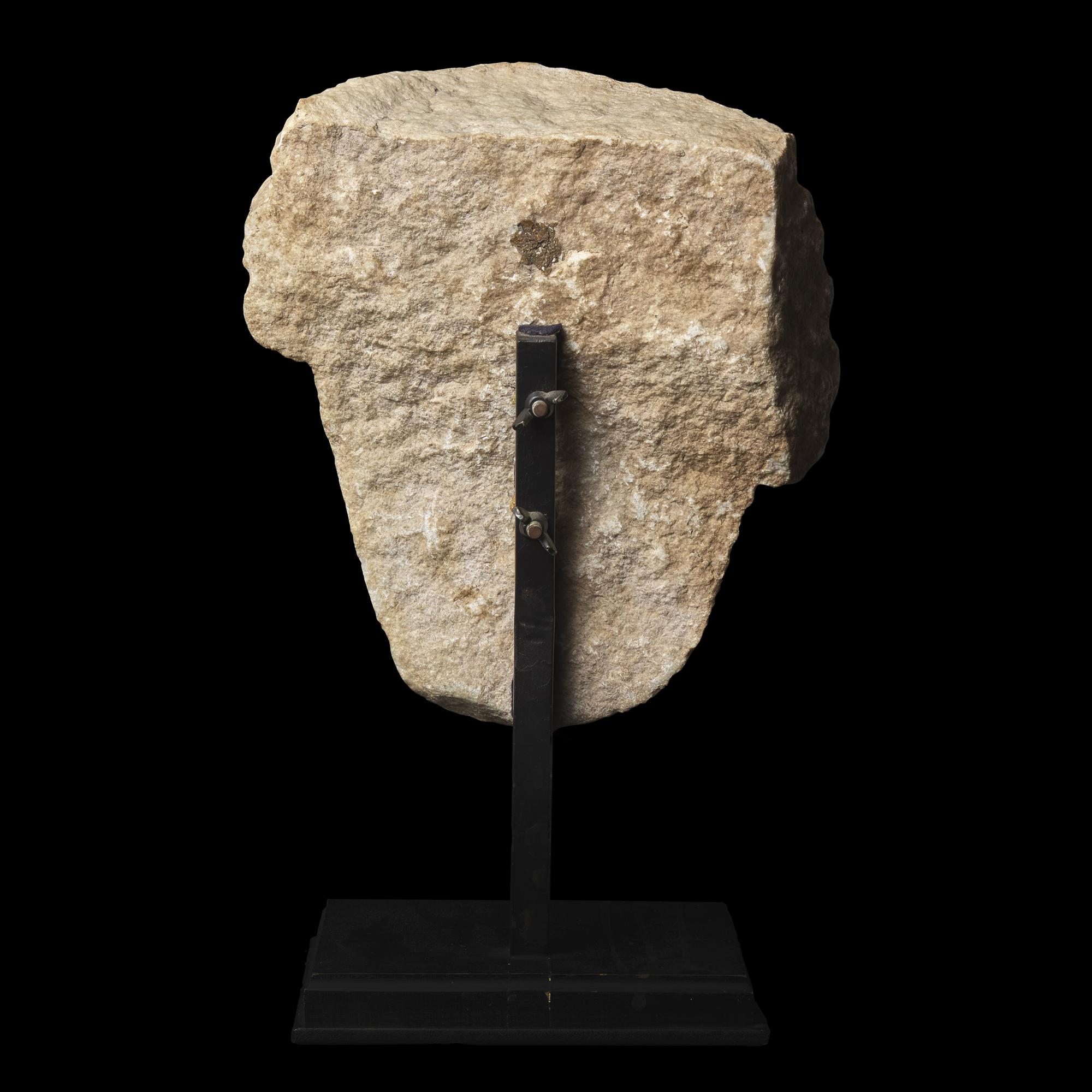 A Roman Marble Fragmentary Head of the Goddess Tyche-Fortuna