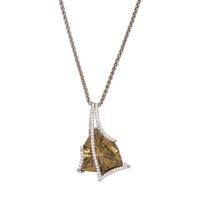 JOHN ATENCIO, SMOKY QUARTZ AND DIAMOND PENDANT