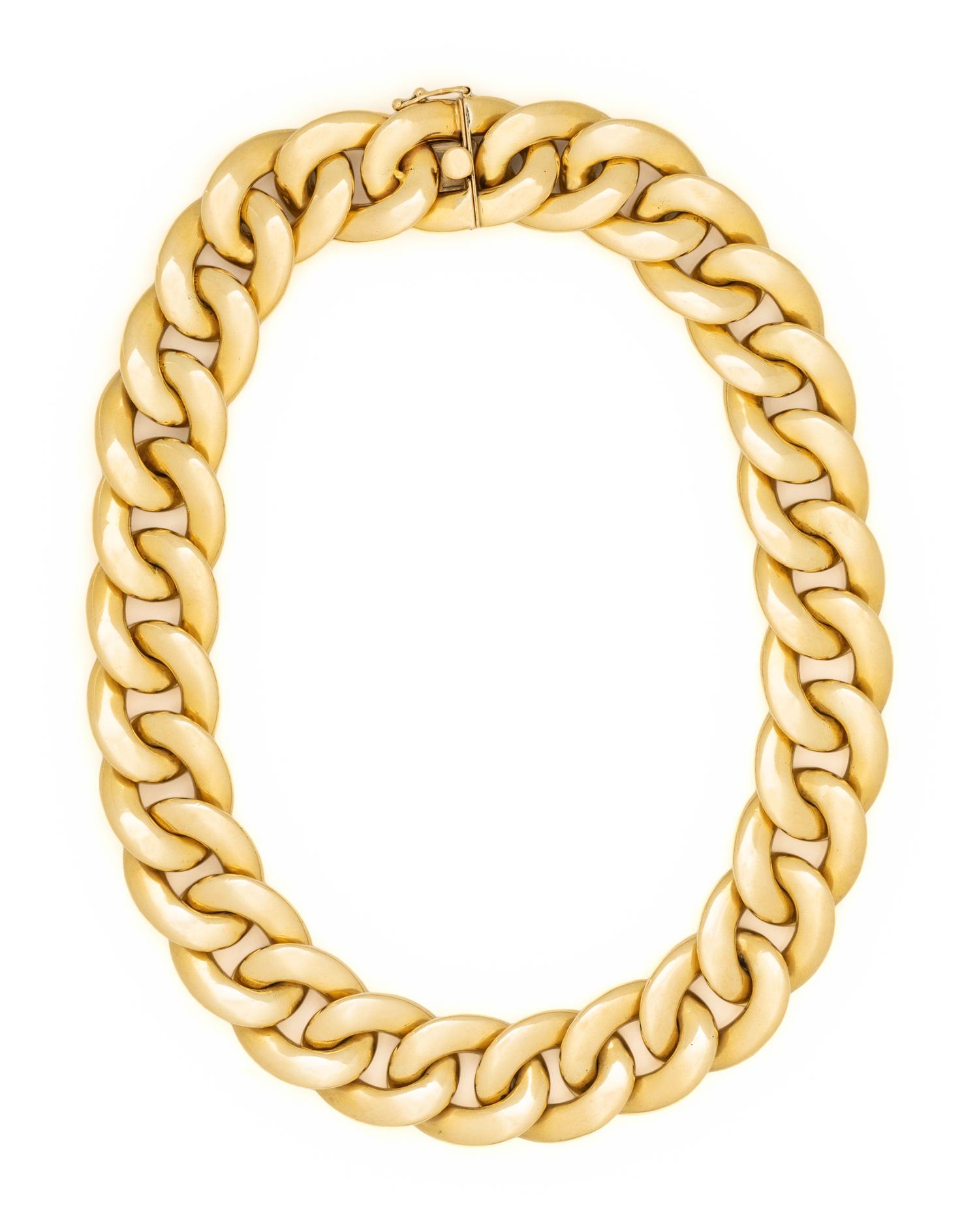 YELLOW GOLD CURB LINK CONVERTIBLE SET