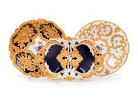 Three Meissen Porcelain Plates