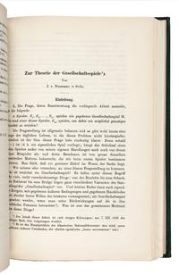 VON NEUMANN, John (1903-1957). “Zur Theorie der Gesellschatsspiele.” In: Mathematische Annalen , Vol. 100, pp. 295-300. Berlin: Julius Springer, 1928.