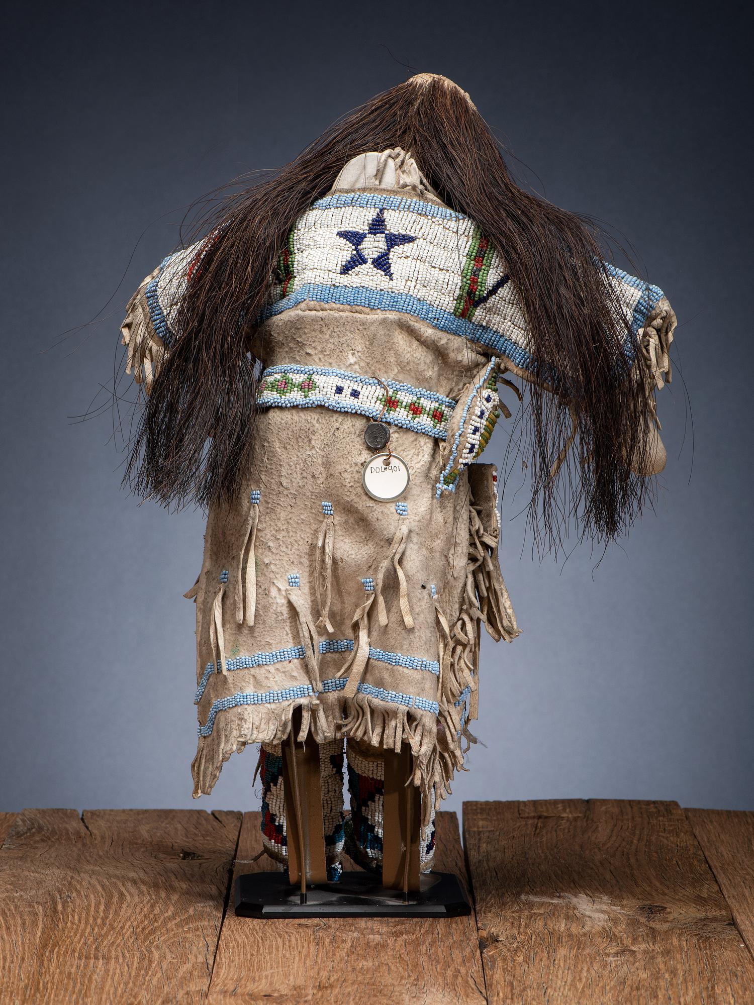 Sioux Doll, with American Flags