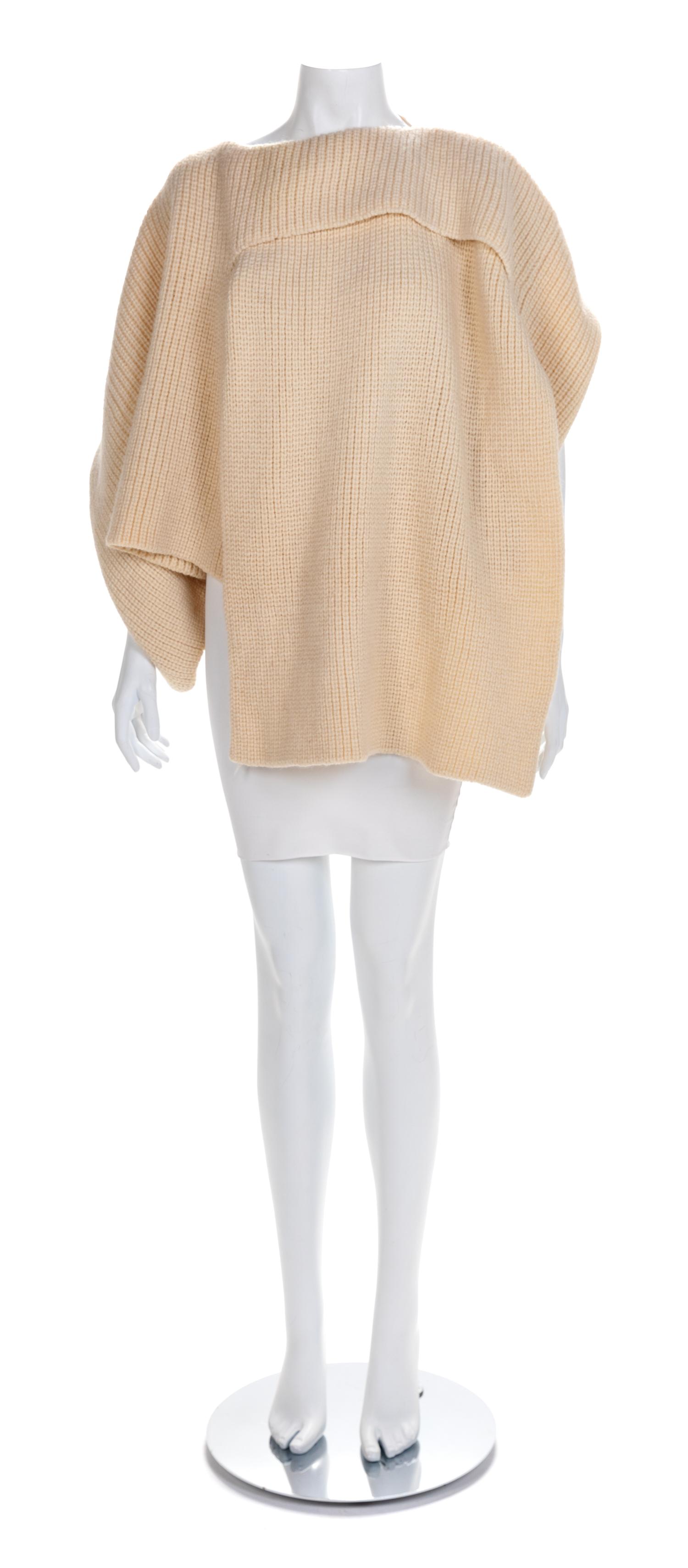 Rare Early Comme des Garçons Knit Sweater, 1983-84 No size label