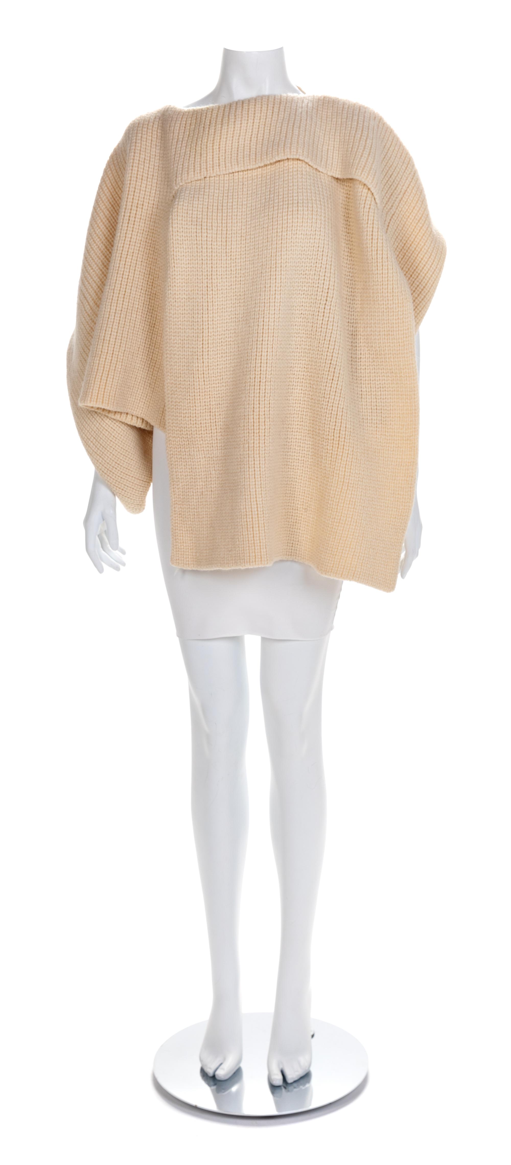 Rare Early Comme des Garçons Knit Sweater, 1983-84 No size label