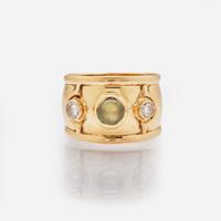 Two Men's 14K Yellow Gold Rings