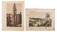 [WESTERN AMERICANA]. A group of western etchings, prints and photographs, and an 1890 manuscript letter detailing the incredible natural beauty of Wagon Wheel Gap, Colorado.