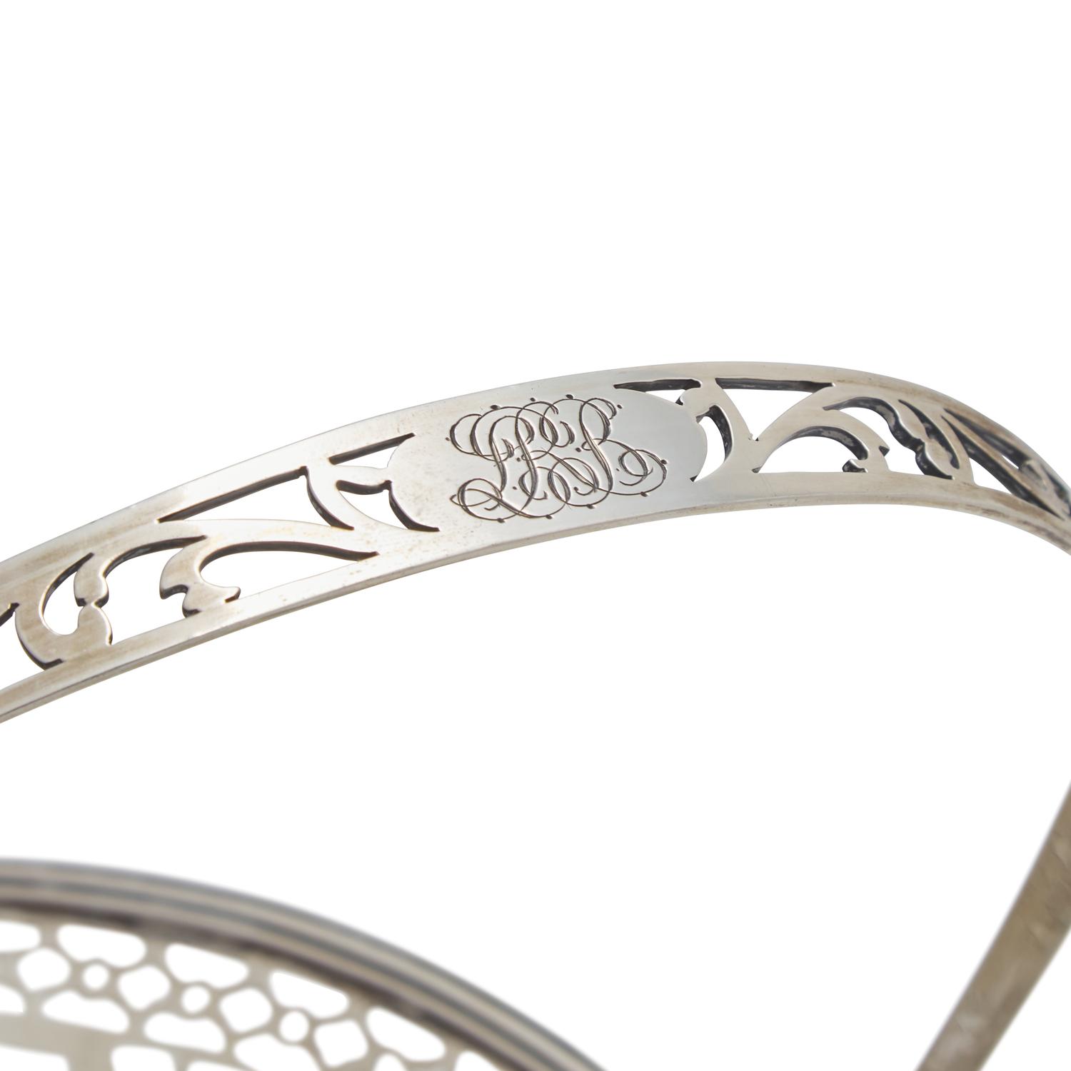 An American Silver Pierced Basket