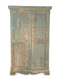 A Swedish Gustavian Carved and Painted Armoire — Early 19th Century