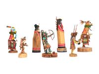 Group of Contemporary Hopi Katsina Dolls