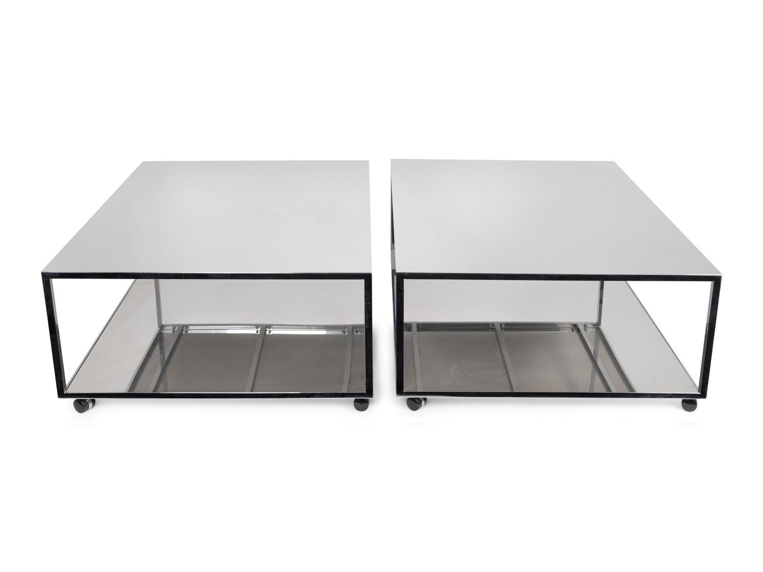 Pair of Two-Tiered Coffee Tables