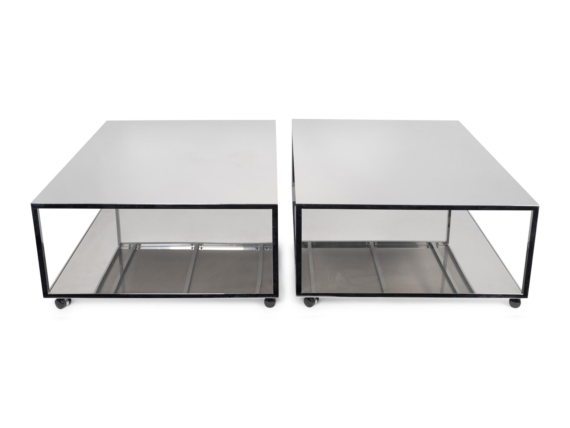 Pair of Two-Tiered Coffee Tables