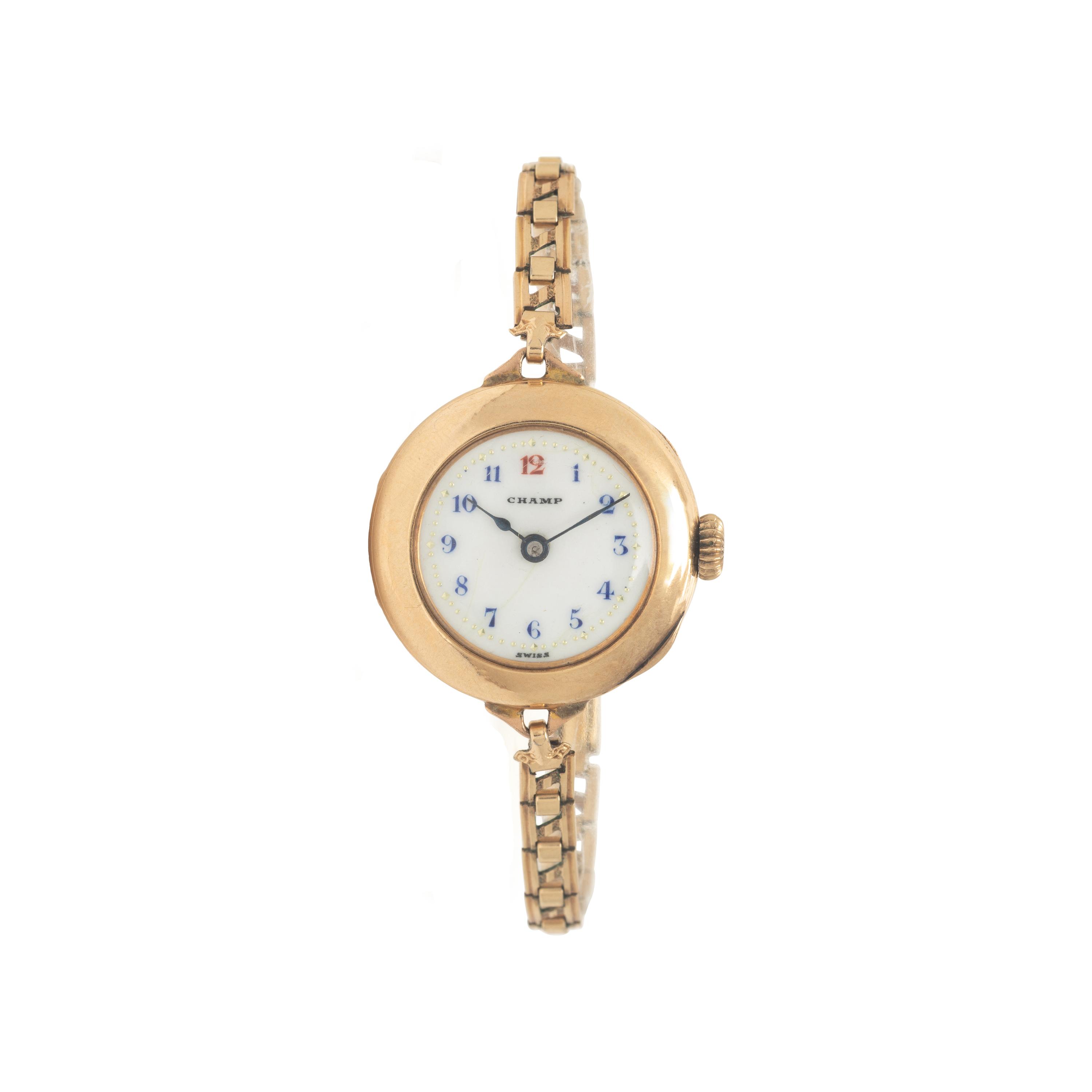 Champ, 14K Yellow Gold Watch
