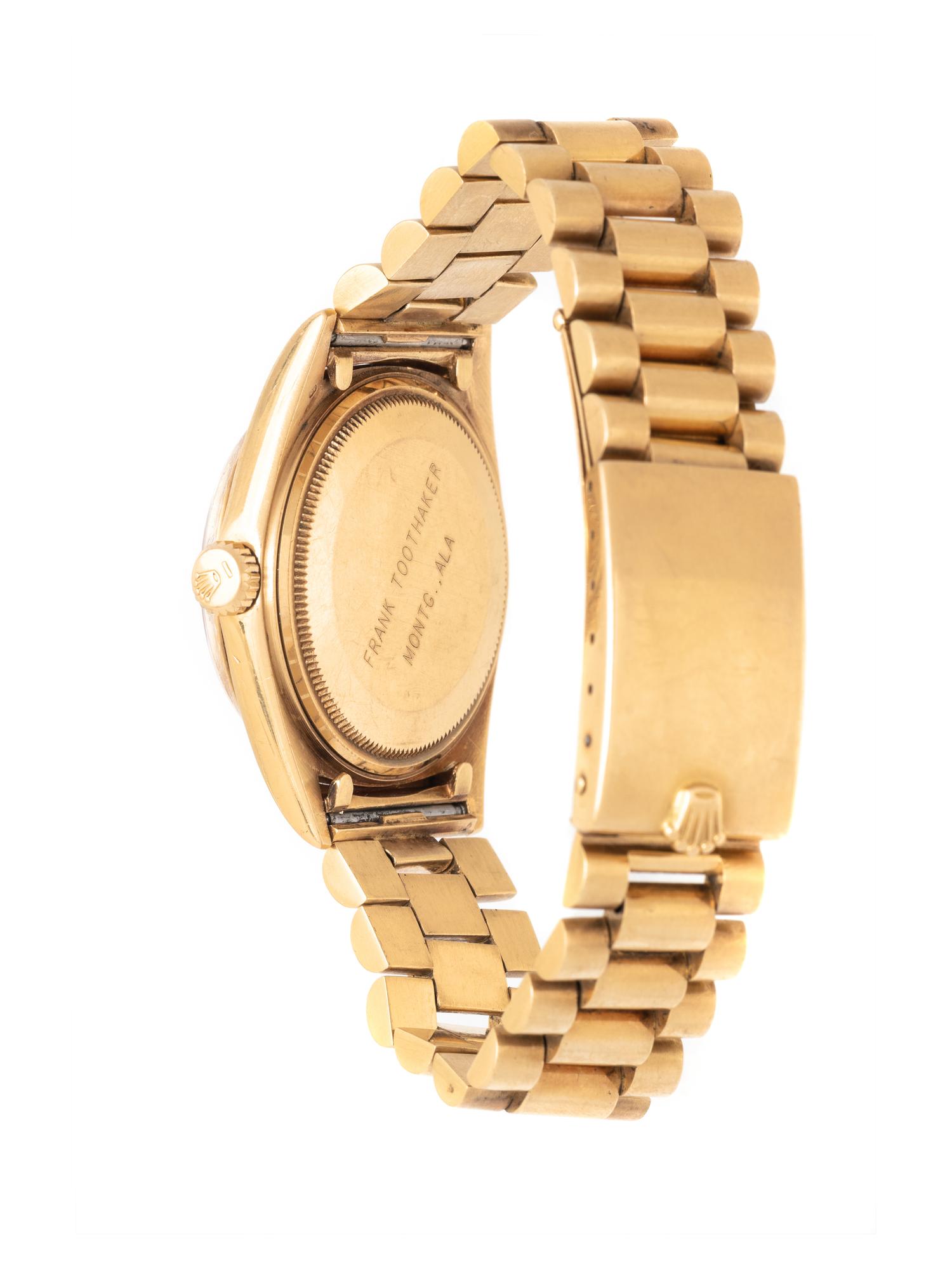 ROLEX, REF. 1601 18K YELLOW GOLD 'OYSTER-PERPETUAL DATEJUST' WATCH