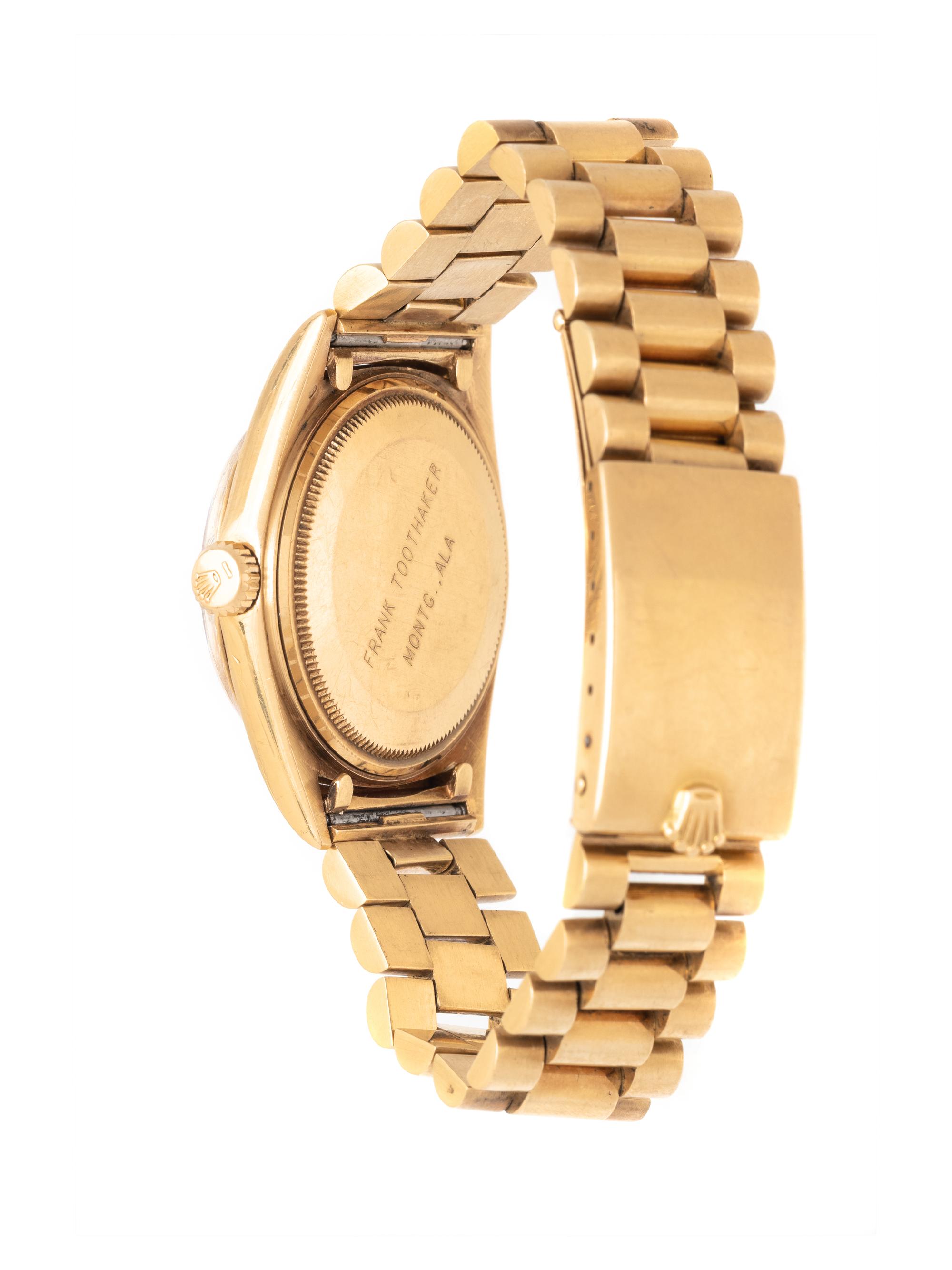 ROLEX, REF. 1601 18K YELLOW GOLD 'OYSTER-PERPETUAL DATEJUST' WATCH
