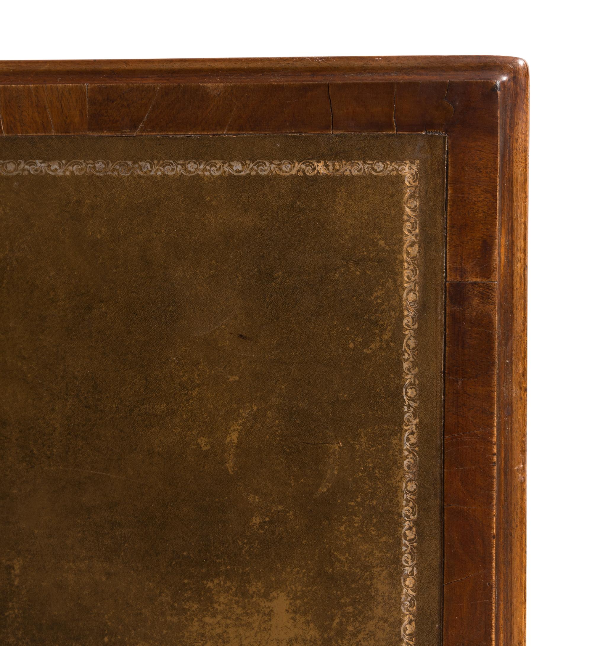 A George III Style Mahogany Pedestal Desk