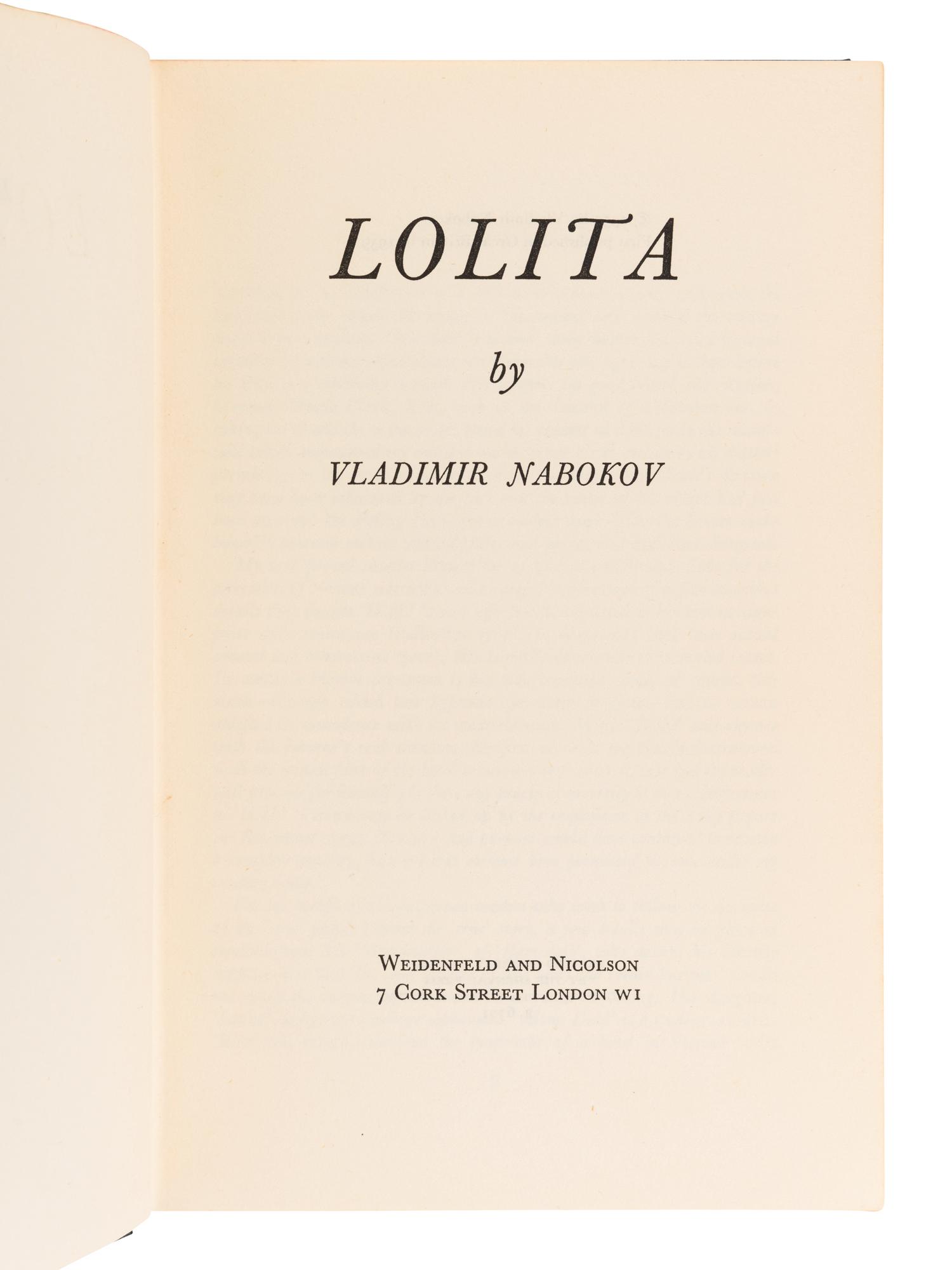 NABOKOV, Vladimir (1899-1977). A group of 3 works, comprising: