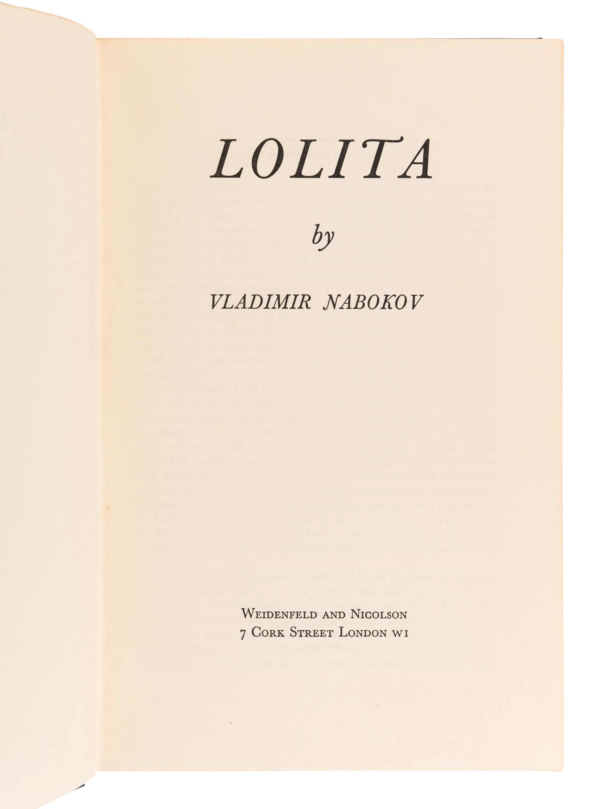 NABOKOV, Vladimir (1899-1977). A group of 3 works, comprising: