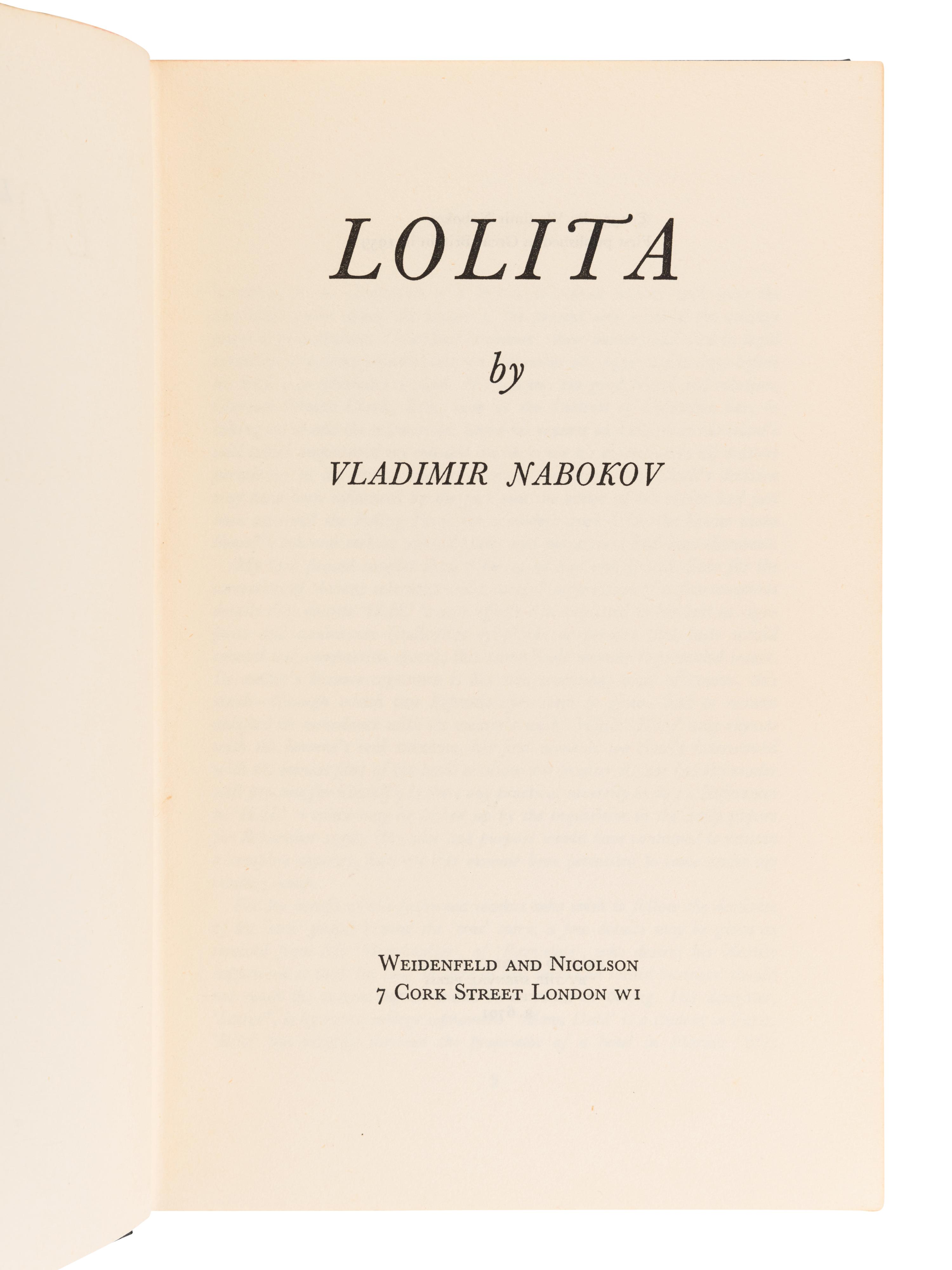 NABOKOV, Vladimir (1899-1977). A group of 3 works, comprising:
