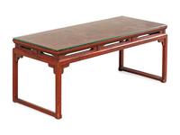 A Chinese Red Lacquered Low Table