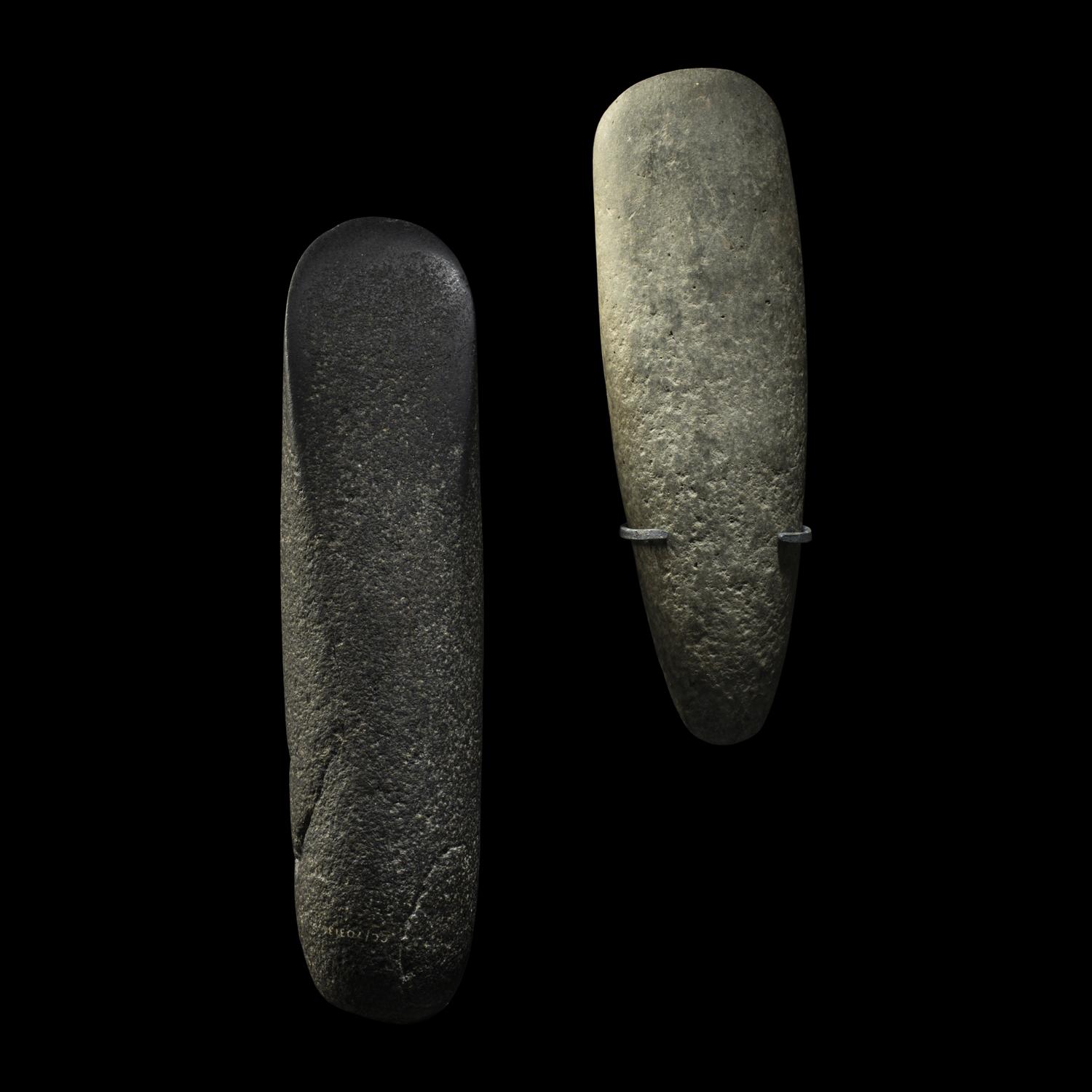 Two Mesolithic Stone Round-Butted Axes