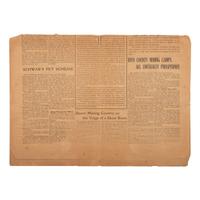 [MINING - CALIFORNIA]. The Skidoo News . Vol. I, No. 40. Skidoo, Inyo County, CA: Skidoo Pub. Co., 20 September 1907.