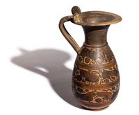 An Italo-Corinthian Black-Figured Olpe with Animal Friezes