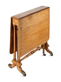 A Victorian Bird's Eye Maple Sutherland Table