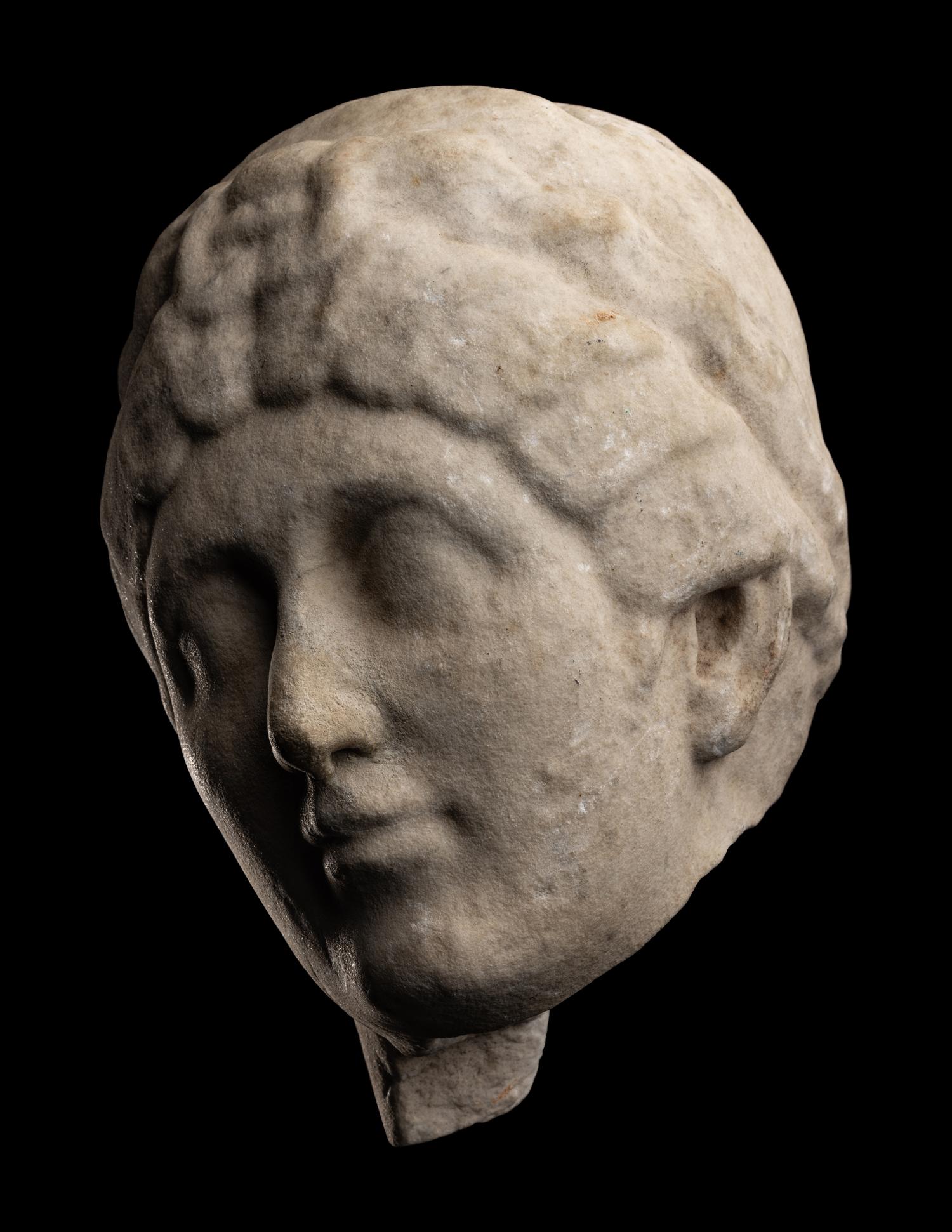 A Marble Head of a Woman