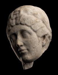 A Marble Head of a Woman