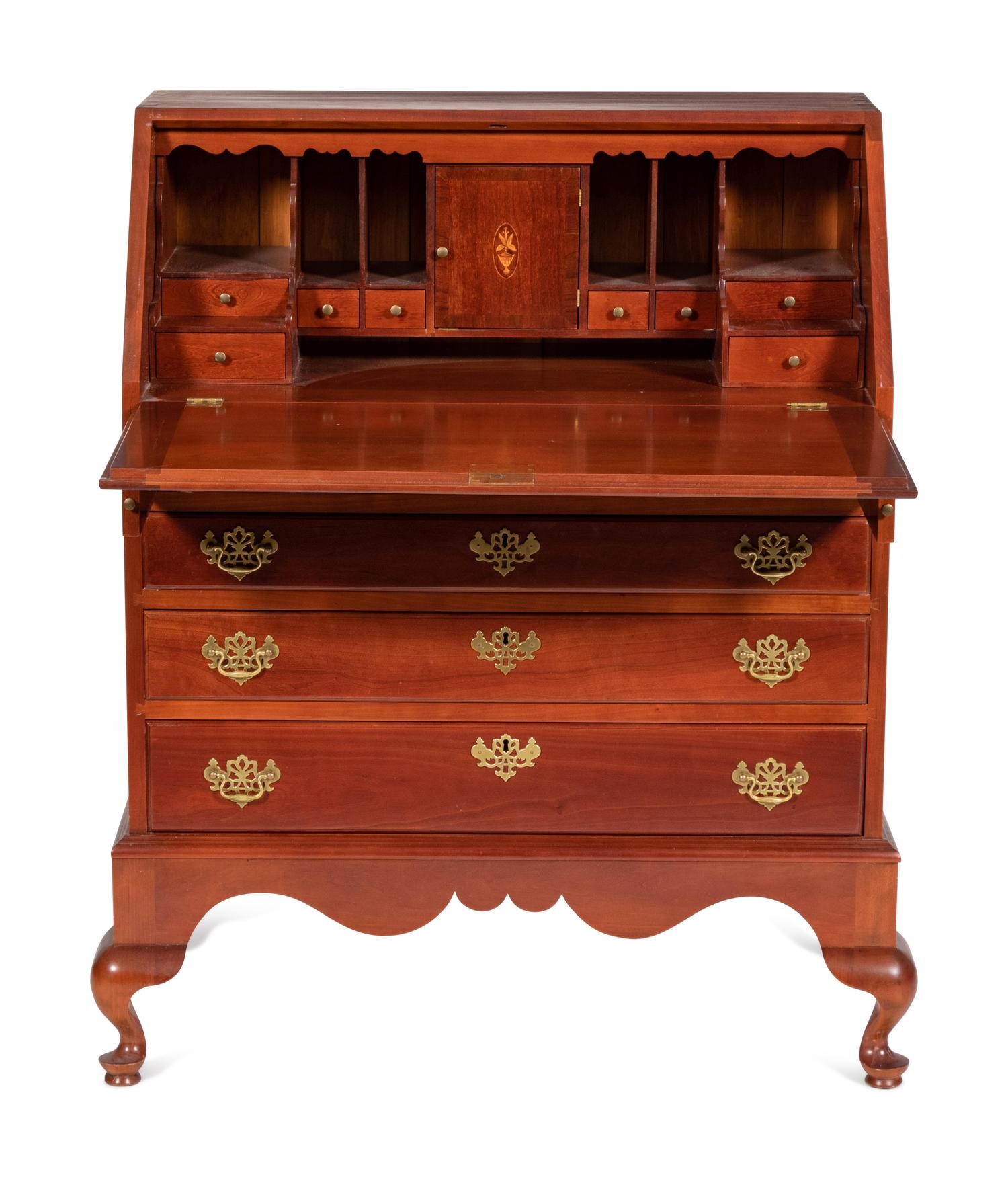 An American Chippendale Style Slant-Front Writing Desk