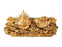Three Chinese Gilt Lacquered Wood Panels