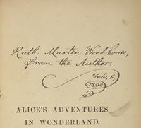 Carroll, Lewis (Charles Lutwidge Dodgson). Alice's Adventures in Wonderland