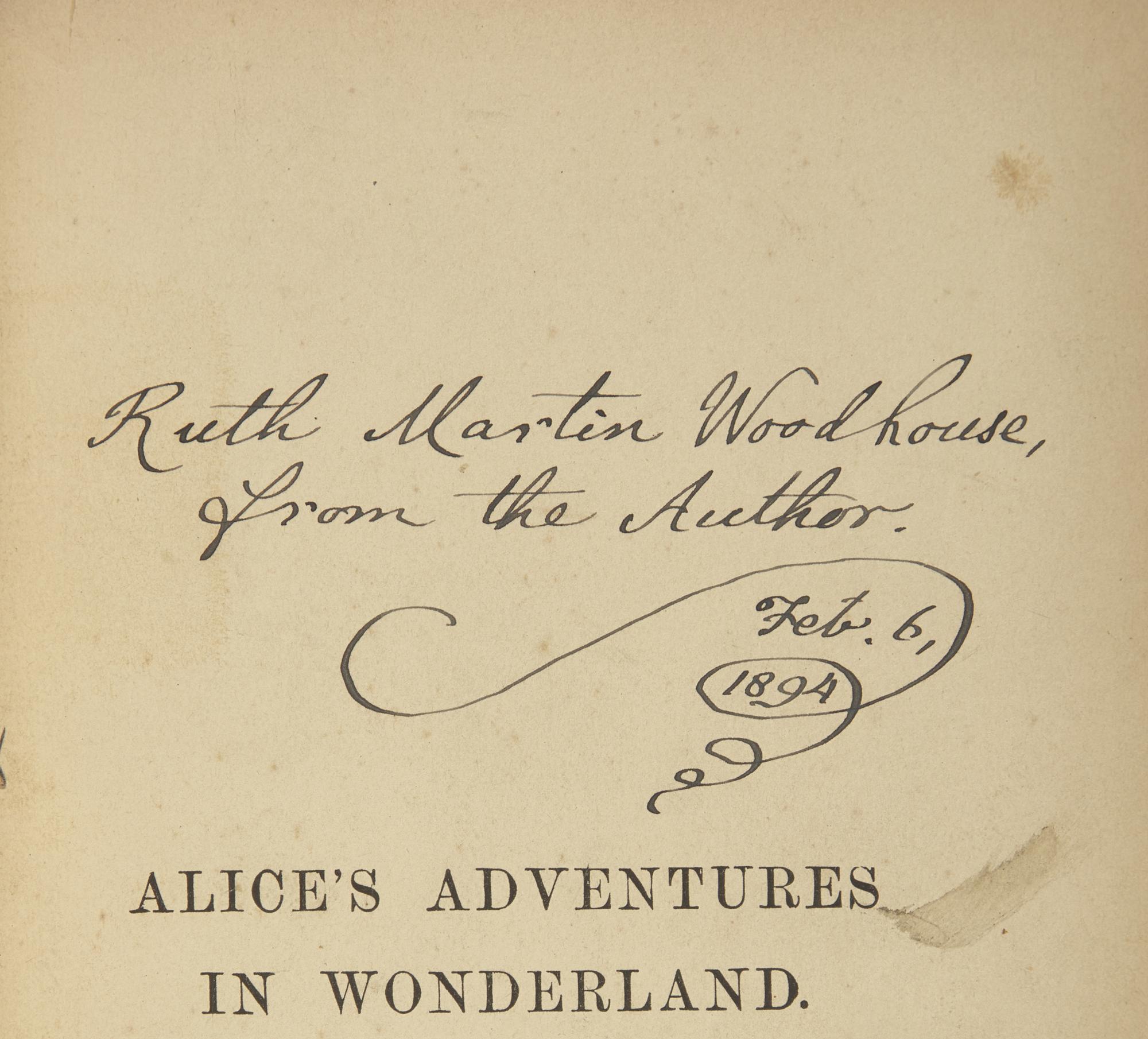 Carroll, Lewis (Charles Lutwidge Dodgson). Alice's Adventures in Wonderland