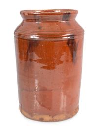 Six Redware Jars