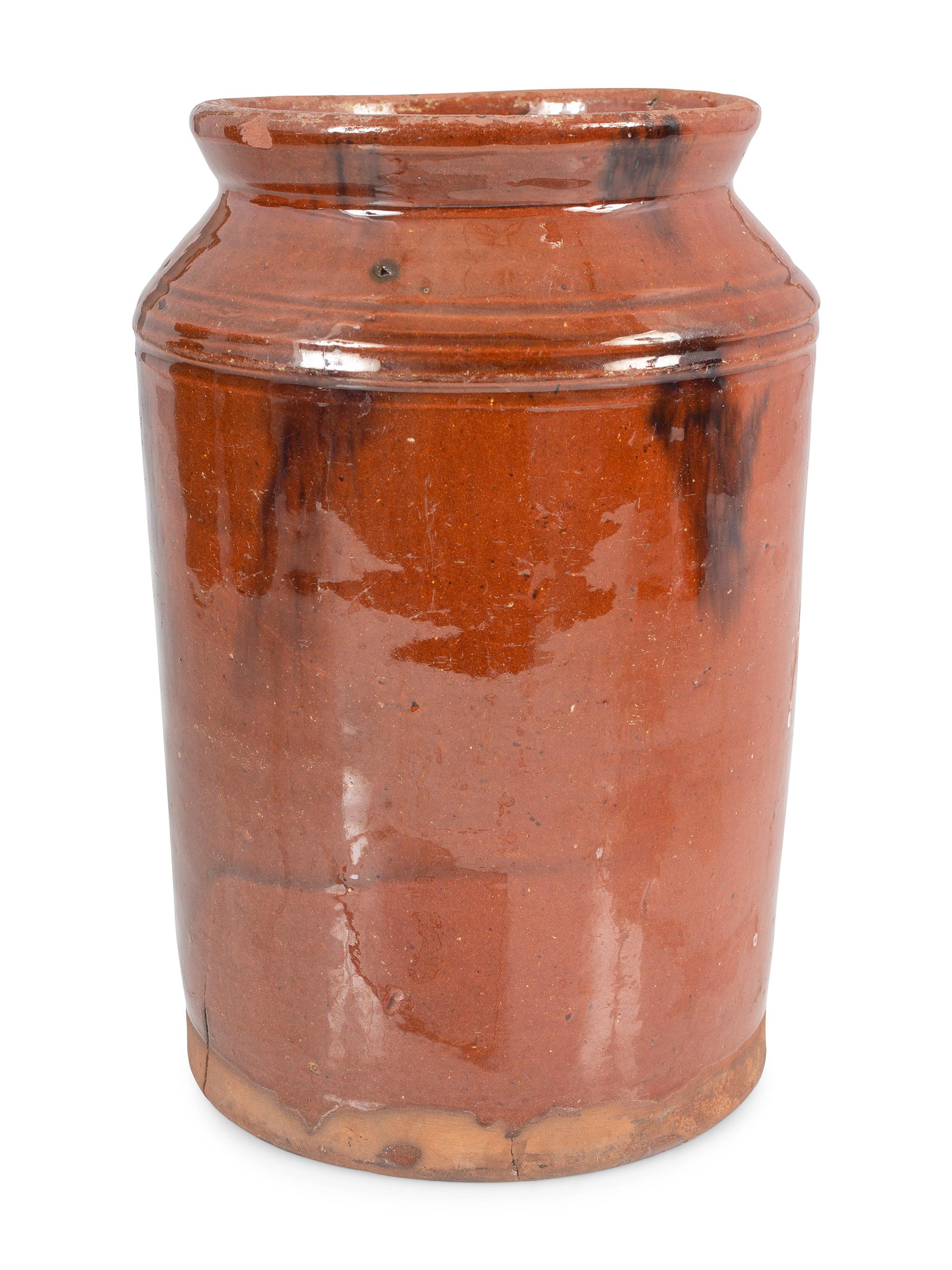 Six Redware Jars