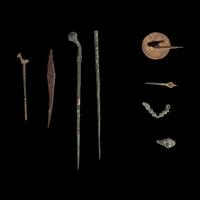 Fourteen Greco-Roman Bronze Utilitarian Objects