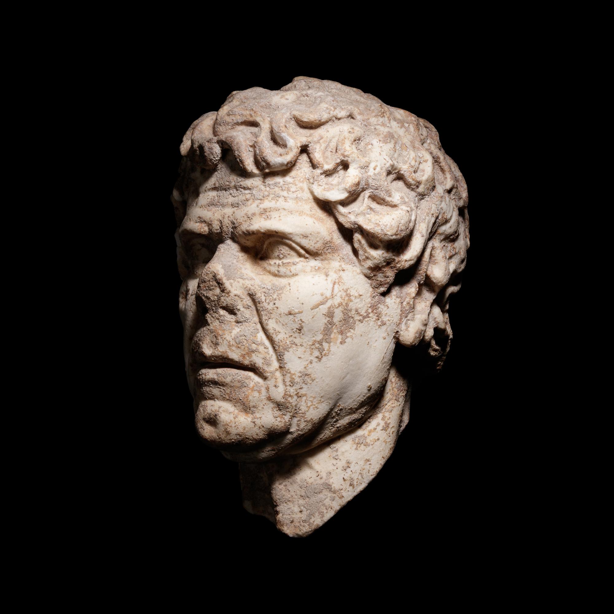 A Hellenistic Marble Portrait Head
