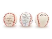 A Collection of Signed Autograph Baseballs Including Hall of Famers and Pete Rose