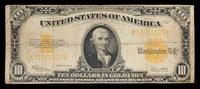 A United States 1922 $10 Gold Certificate