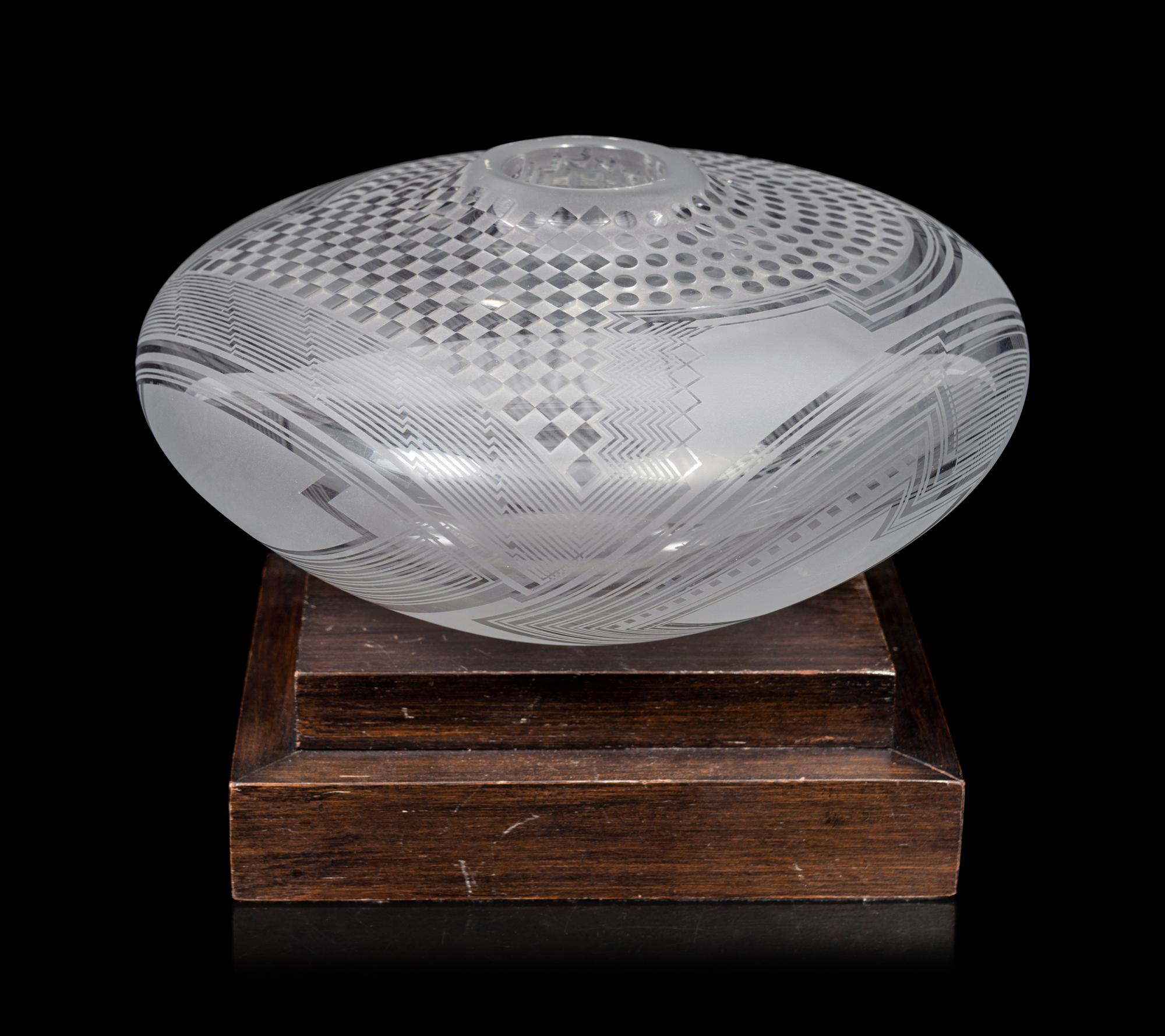 An American Studio Glass Vase by Bob Toensing and Michelle Schoen