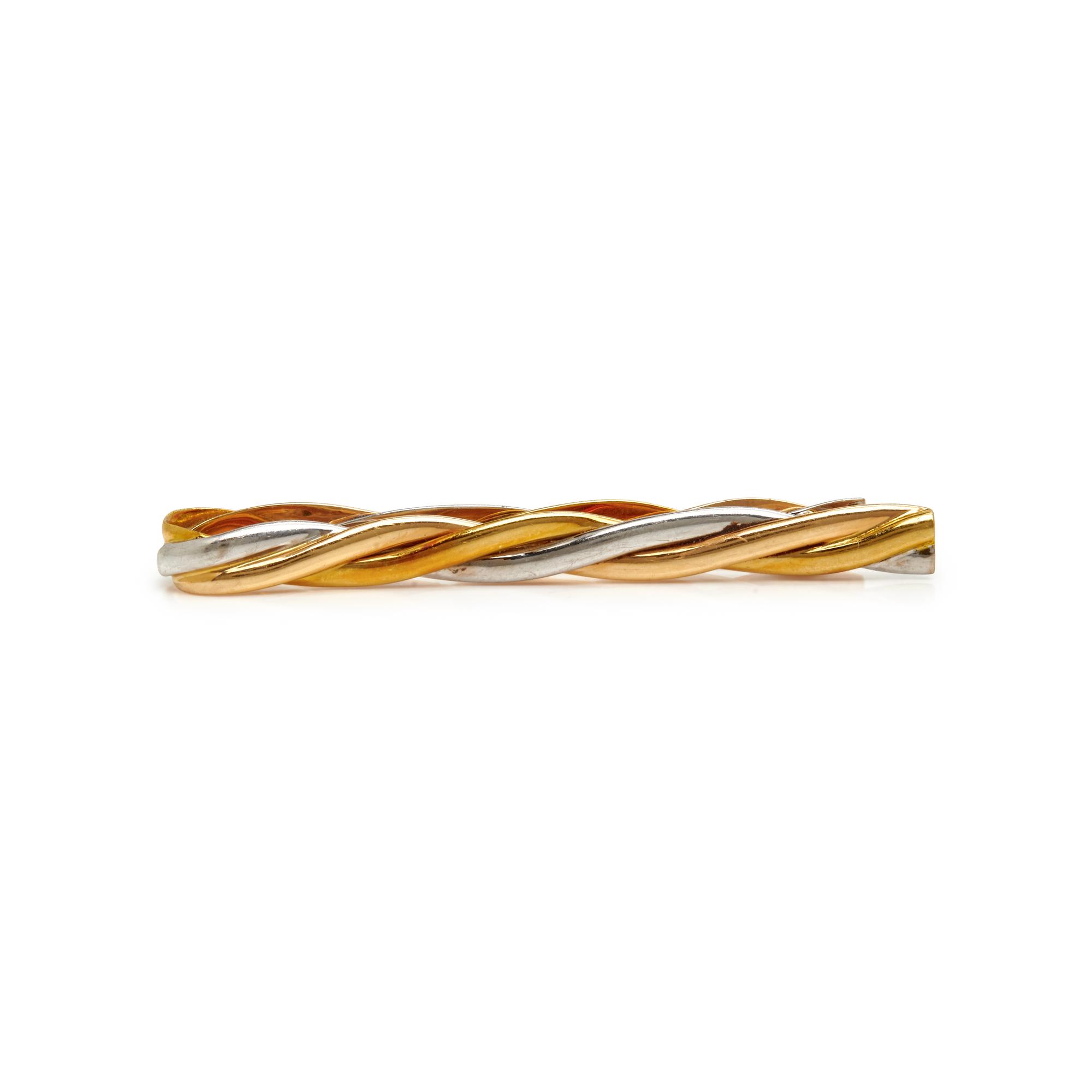 COLLECTION OF SIGNED YELLOW GOLD TIE BARS