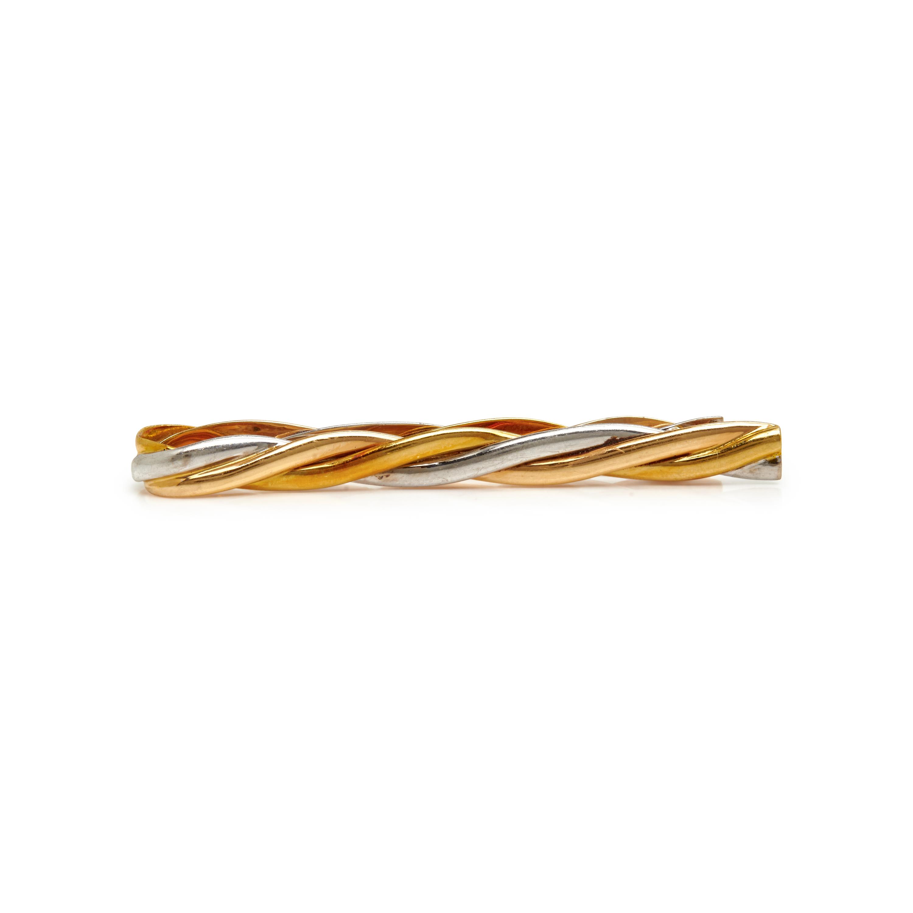COLLECTION OF SIGNED YELLOW GOLD TIE BARS