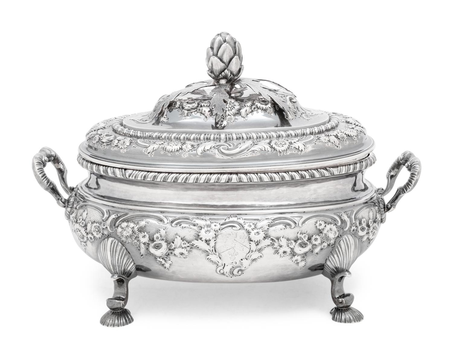 A Georgian Silver Tureen and Cover