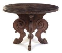 An Italian Renaissance Style Center Table Height 32 x wdith 45 3/4 x depth 34 1/2 inches. — INCORPORATING 17TH CENTURY ELEMENTS